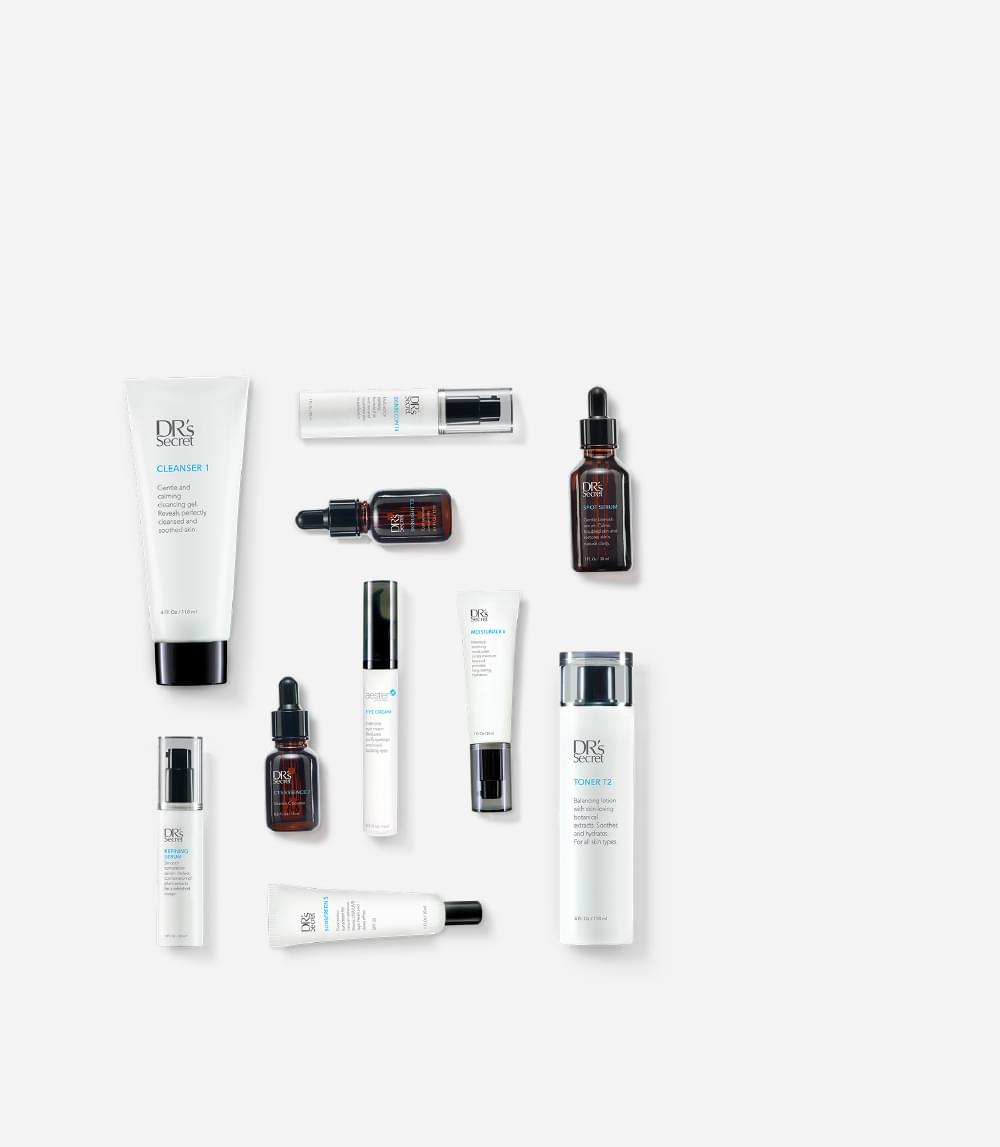 DR's Secret premium skincare packaging collection